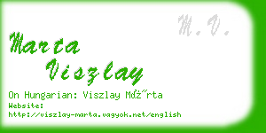 marta viszlay business card